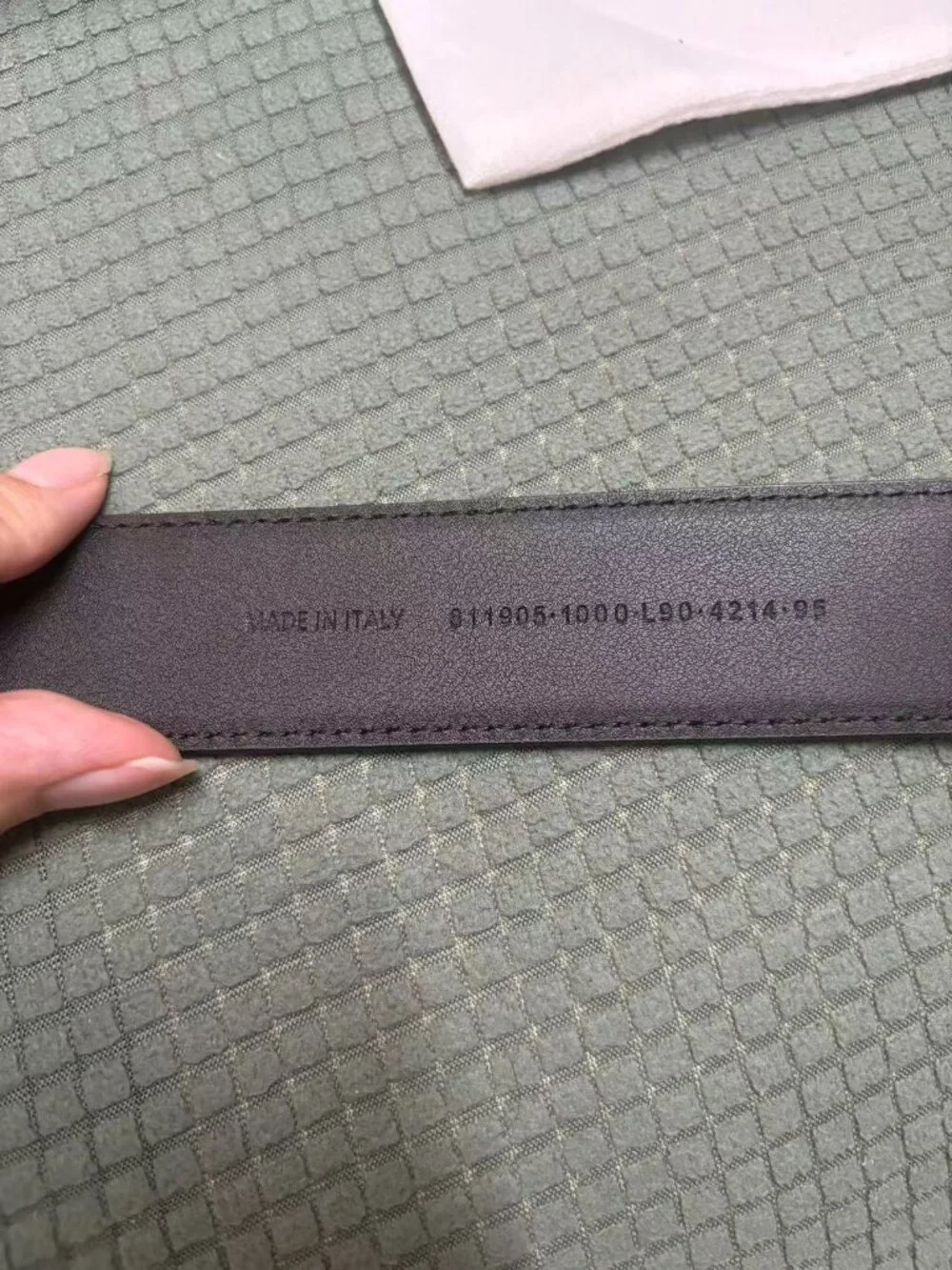 Balenciaga BB Leather Belt Black Excellent Used Unisex